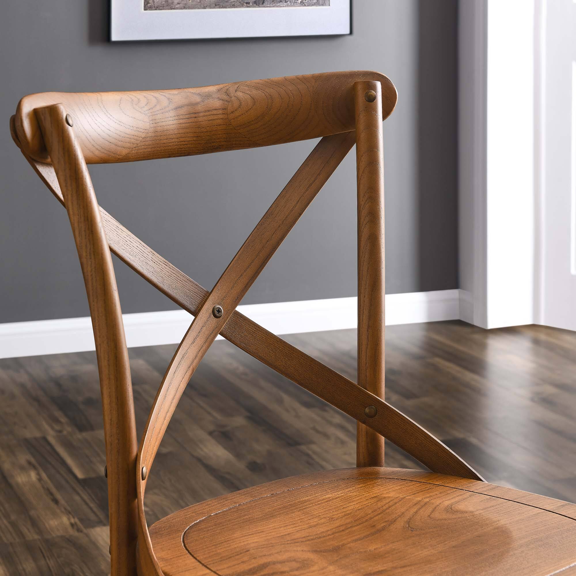Alt View 6. Modway - Gear Dining Side Chair by Modway - Brown.