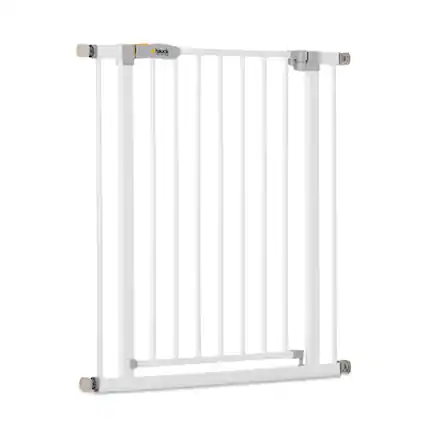 Front. hauck - hauck Open N Stop Pressure Fit Baby Safety Gate for Openings 29 to 31", White.