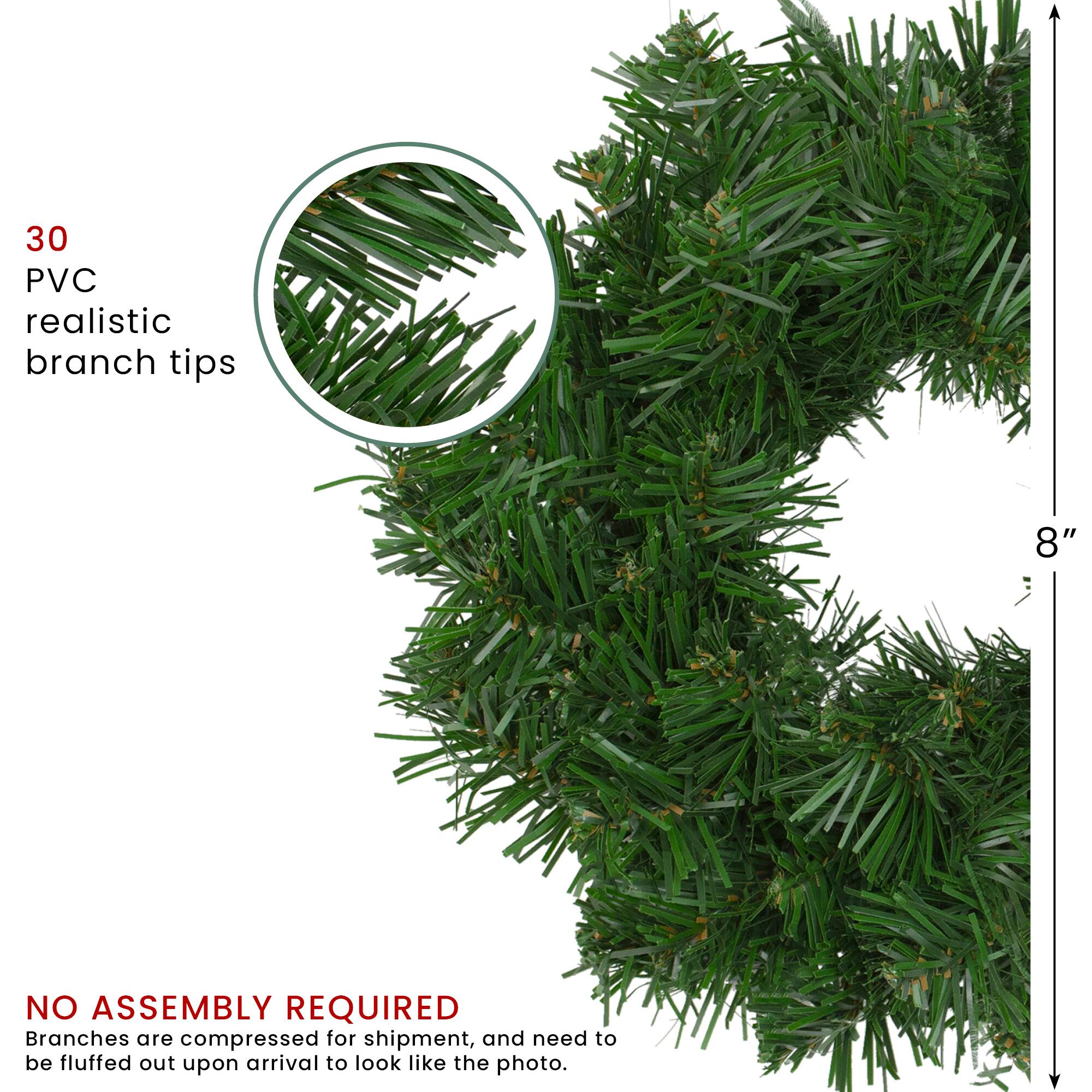 30 PVC realistic branch tips

NO ASSEMBLY REQUIRED

Branches are compressed for shipment, and need to be fluffed out upon arrival to look like the photo.