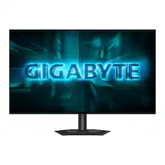Front. GIGABYTE - GIGABYTE - GO27Q24G - 27" W-OLED Gaming Monitor - Black.