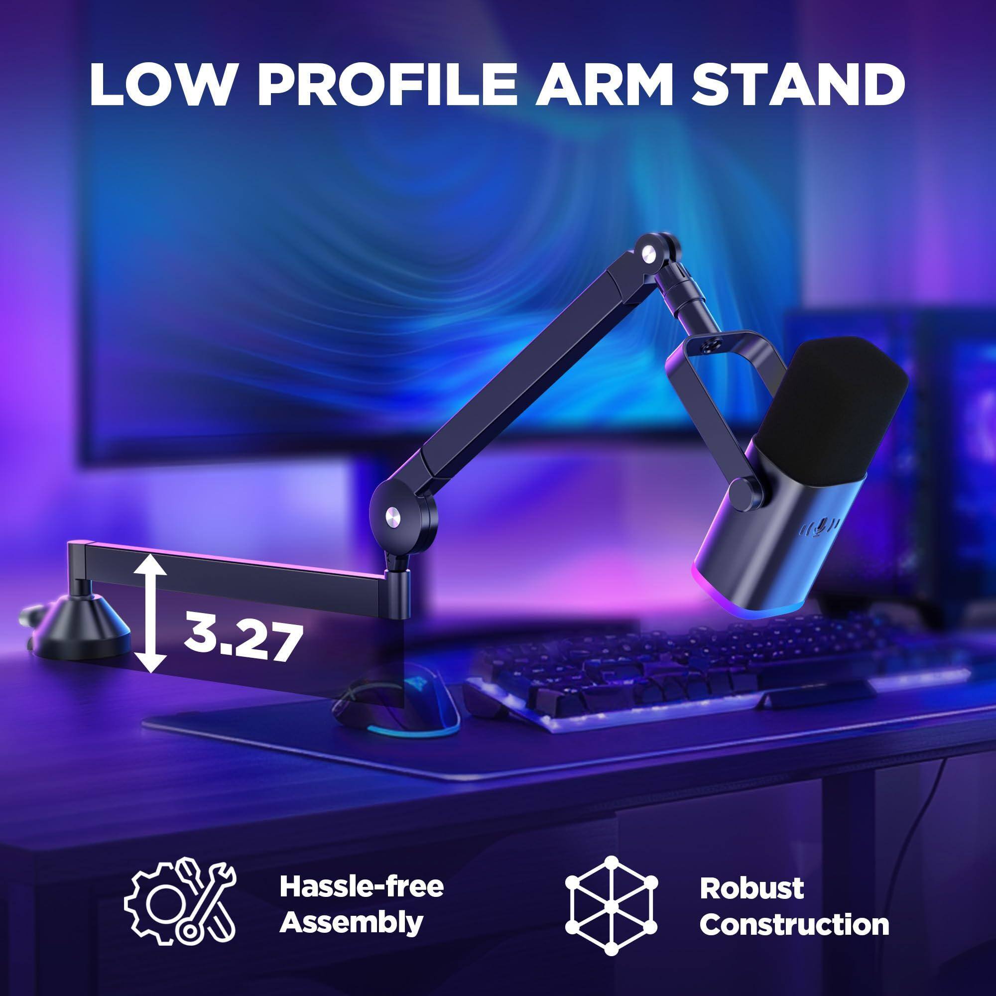 LOW PROFILE ARM STAND

3.27

Hassle-free Assembly

Robust Construction