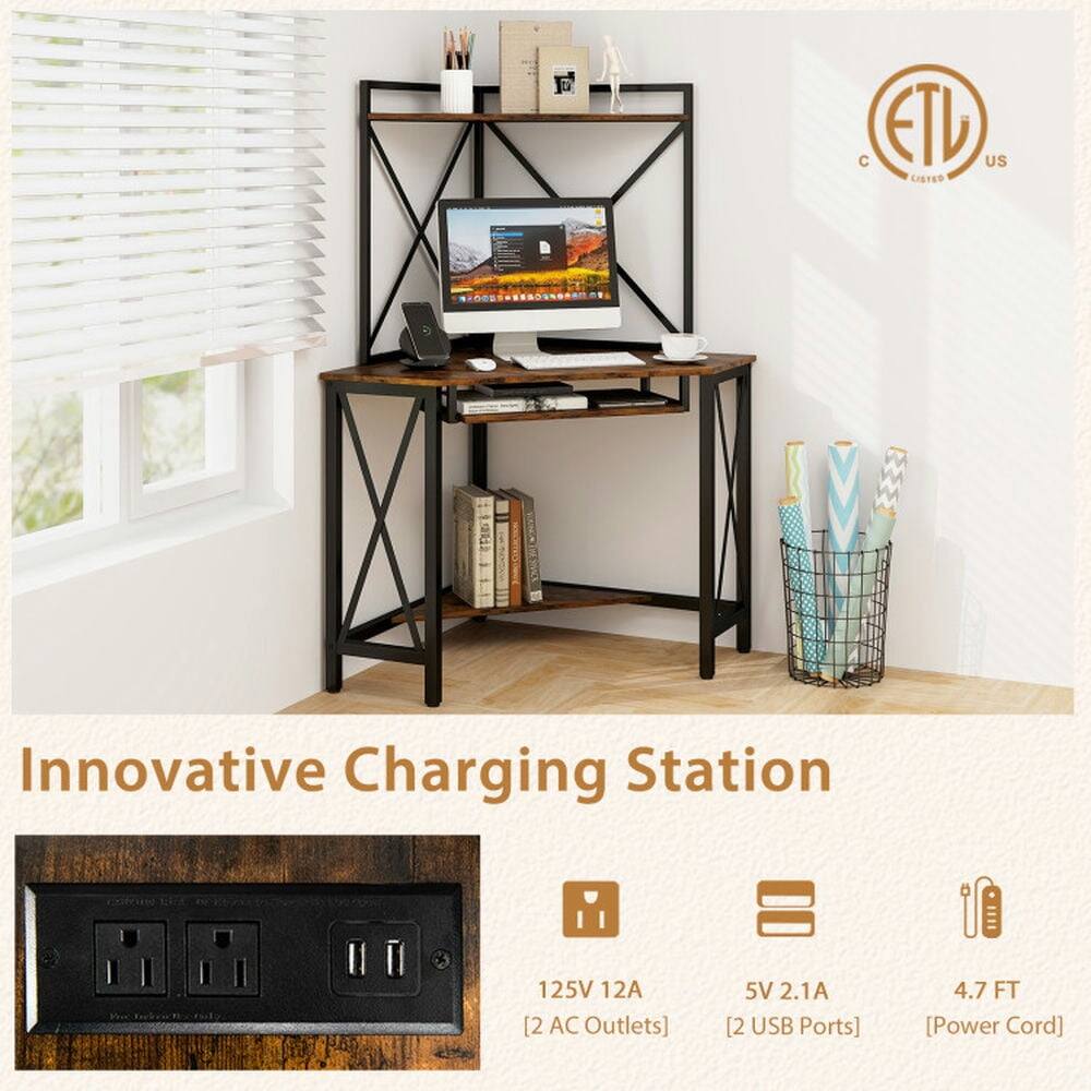 CETV US Created Innovative Charging Station  
125V 12A [2 AC Outlets]  
5V 2.1A [2 USB Ports]  
4.7 FT [Power Cord]