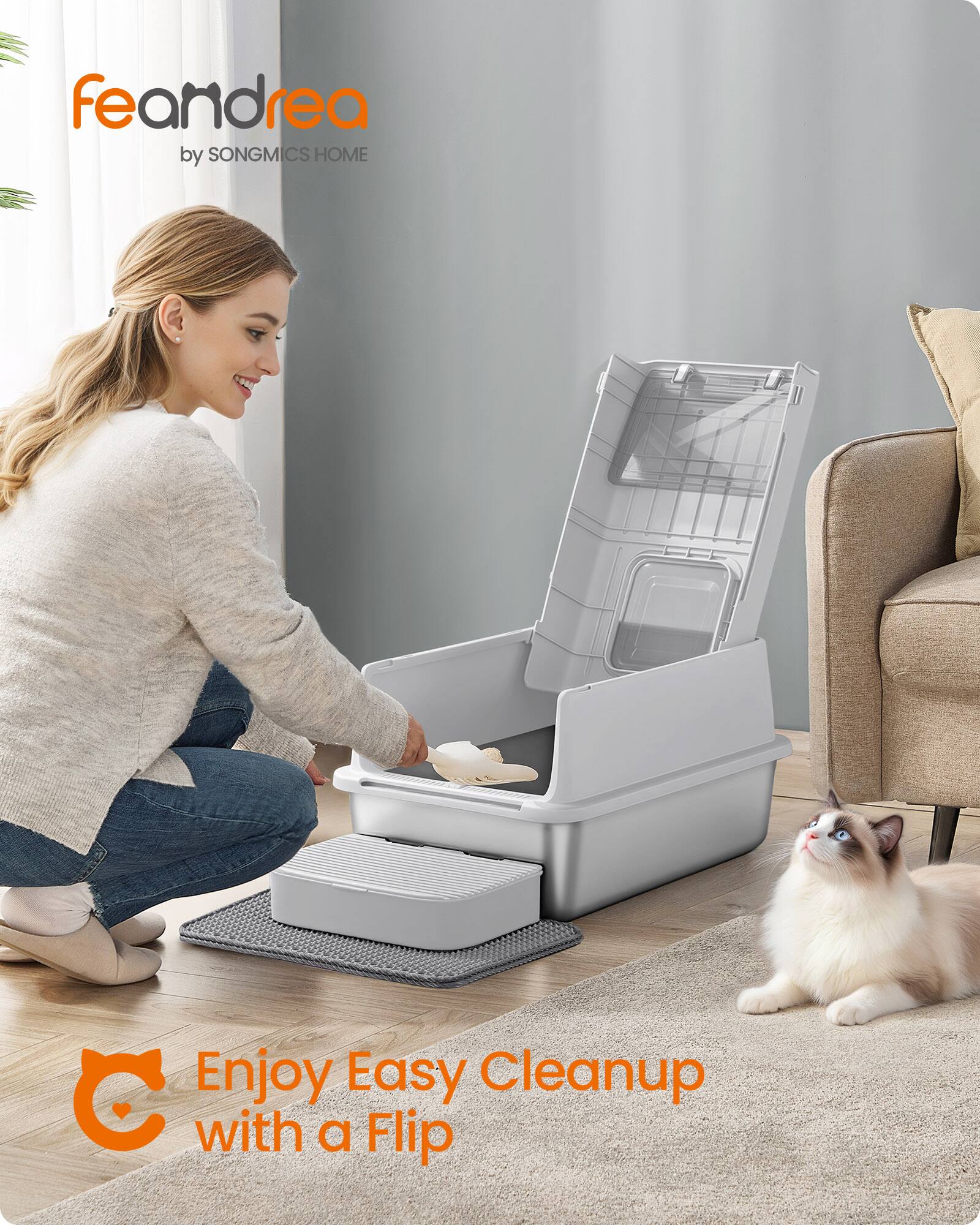 feandrea by SONGMICS HOME

Enjoy Easy Cleanup with a Flip