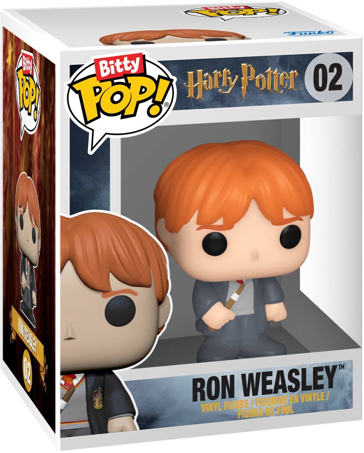 YHY oP T G Bitty Harry Potter 02 A POP! EN IESLE 02 I RON WEASLEY VINYLE/ / FIGURINE EN VINYL FIGURE VINIL FIGURA DE