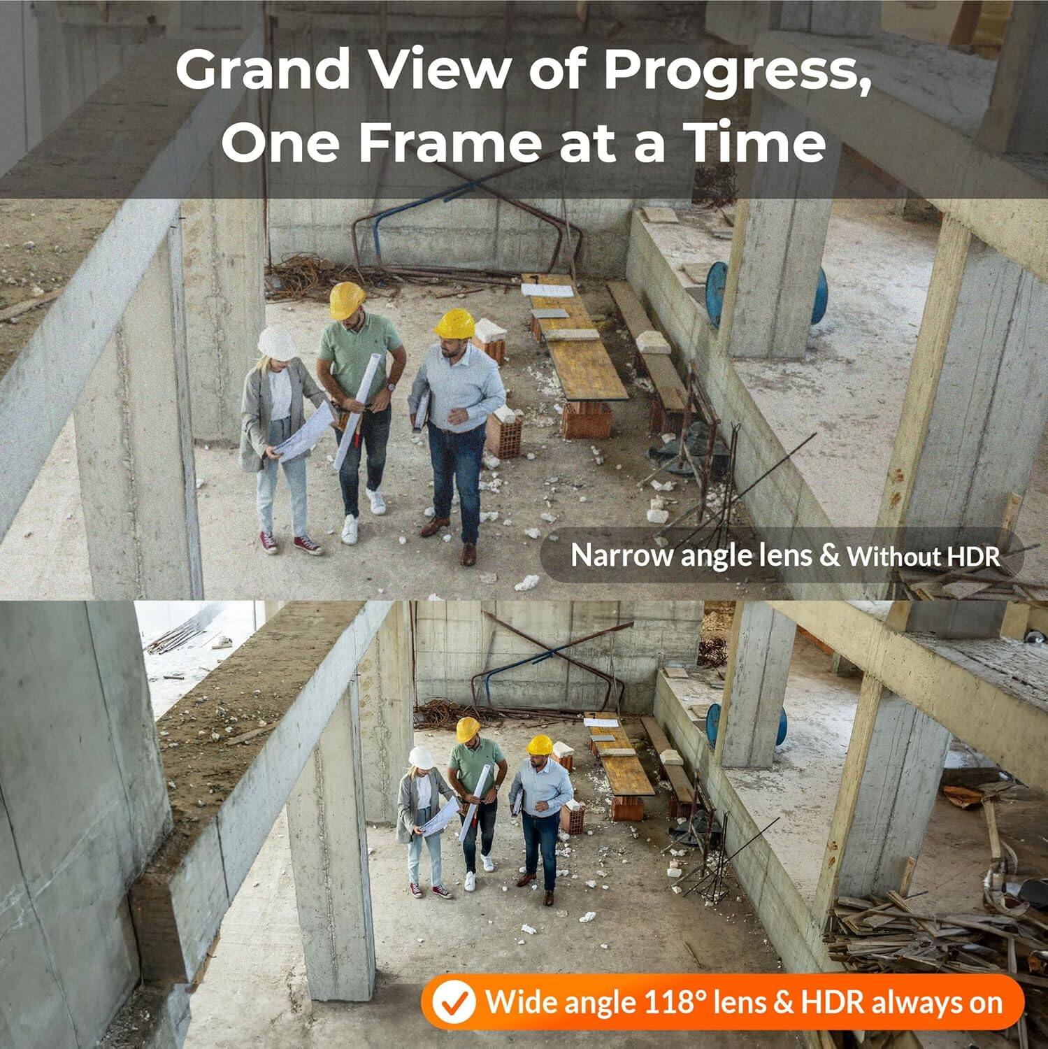 Grand View of Progress, One Frame at a Time

Narrow angle lens & Without HDR
Wide angle 118° lens & HDR always on