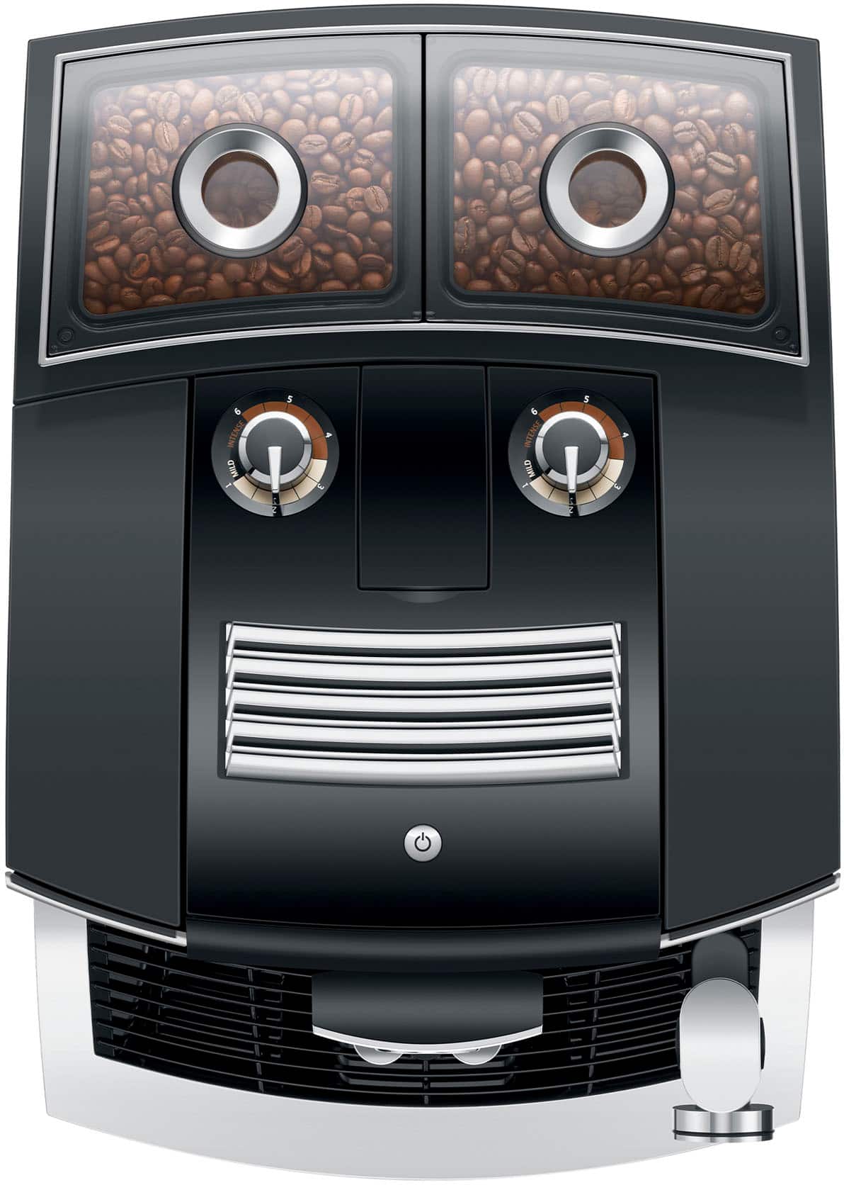 The text on the image reads "WIENSE MILD S 4 3 $ d INTENSE 4 MILD P." This text is likely related to the coffee machine, as it could be referring to the different types of coffee available or the pricing for each type. The text might be grouped as follows:
1. "WIENSE MILD S 4 3 $" - This could be referring to a type of coffee or a pricing option.
2. "d INTENSE 4 MILD P" - This could also be referring to a type of coffee or a pricing option.
It is important to note that the text is not grouped in a coherent manner, and it might require further investigation to understand its meaning and context.