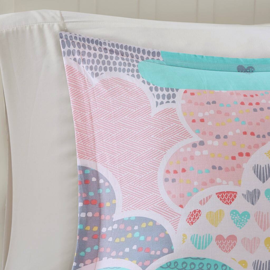 Alt View 2. Gracie Mills - Gracie Mills Eowyn Cotton Printed Comforter Set - Pink.