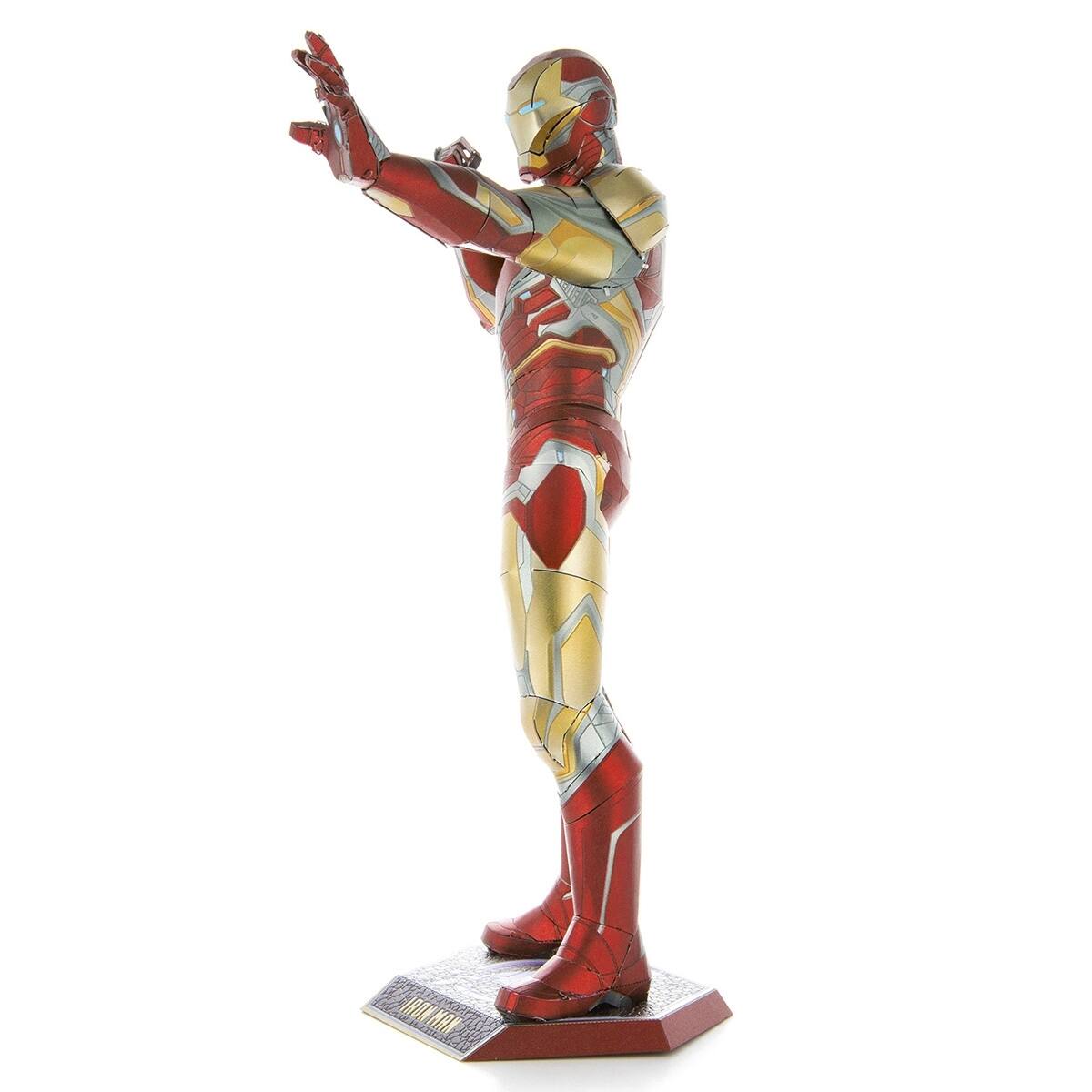 Alt View 1. Metal Earth - Metal Earth Premium Series Iron Man Mark LXXXV 3D Metal Model Kit Fascinations - Silver.
