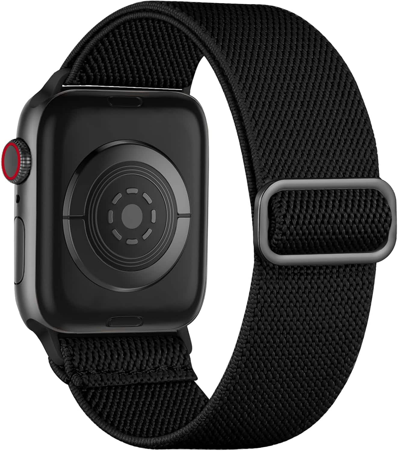 Core Tech - Stretchy Solo Loop Watch Band for Apple Watch 42/44/45/46/49mm - Black