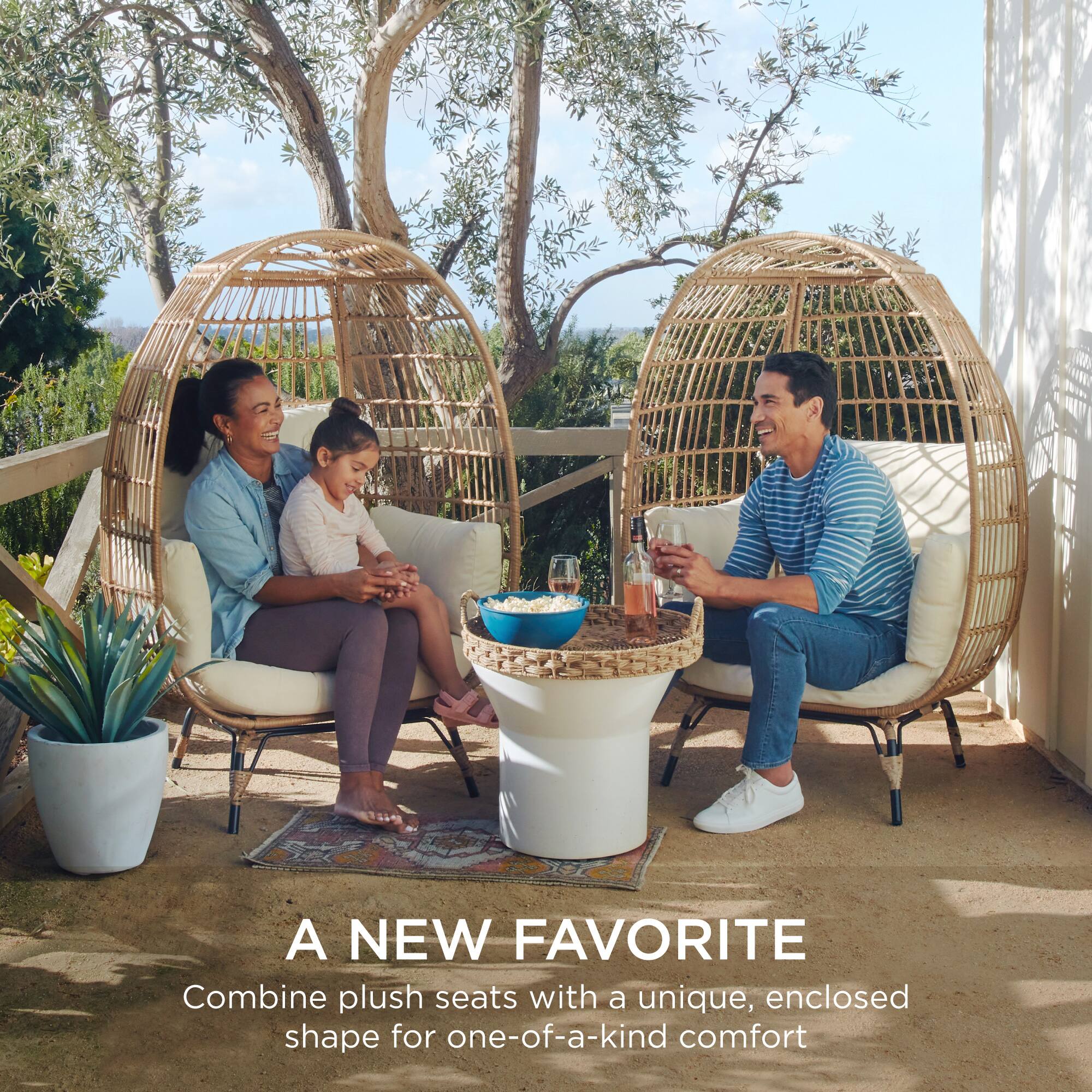 A NEW FAVORITE

Combine plush seats with a unique, enclosed shape for one-of-a-kind comfort