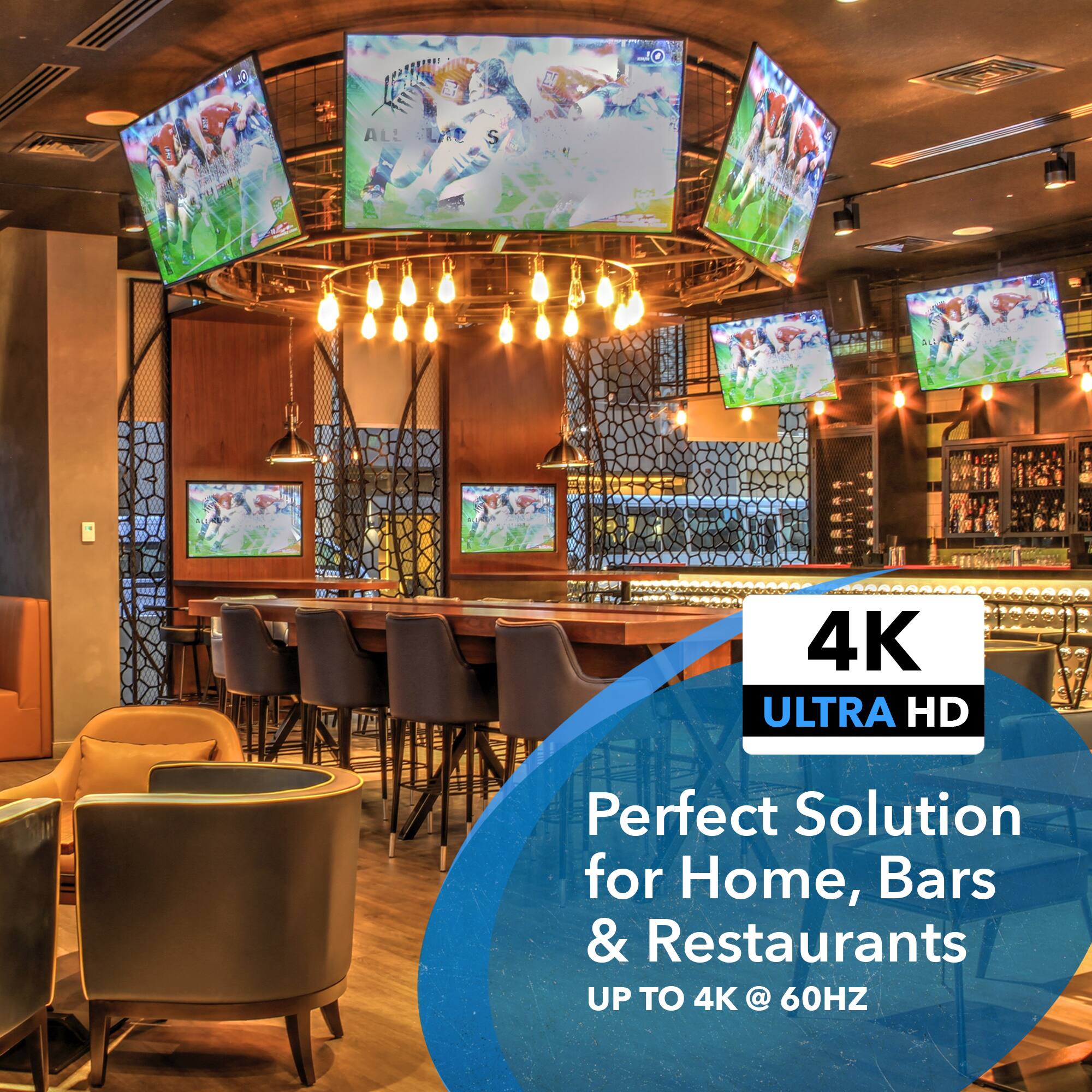 S 6 - I ALL Lne S 4K ULTRA HD Perfect Solution for Home, Bars & Restaurants UP TO 4K @ 60HZ