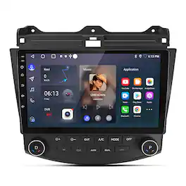 Junsun - 10" 2+64GB Android 14 CarPlay SWC Car Stereo Radio GPS Navi Blutooth WIFI RDS FM - Black
