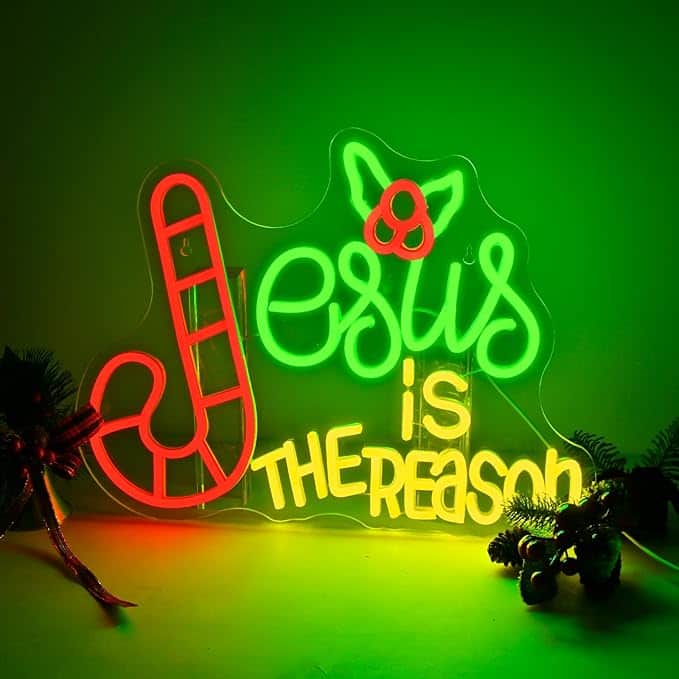Auledio - Dimmable USB Powered LED Merry Christmas Neon Sign - multicolor