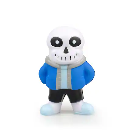 Front. Toynk - Undertale Video Game | Sans Character | 4 Inch Foam Figure - Blue.