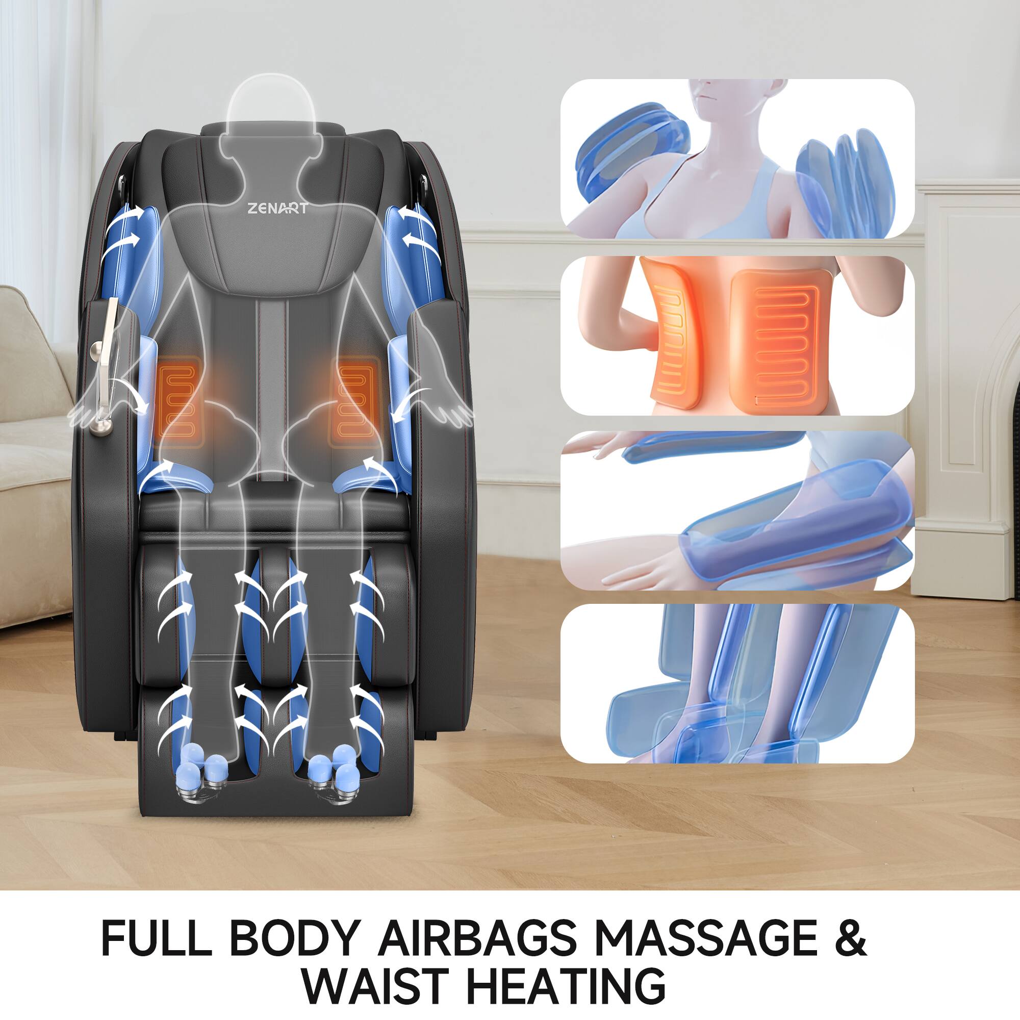 ZENART Z

FULL BODY AIRBAGS MASSAGE & WAIST HEATING