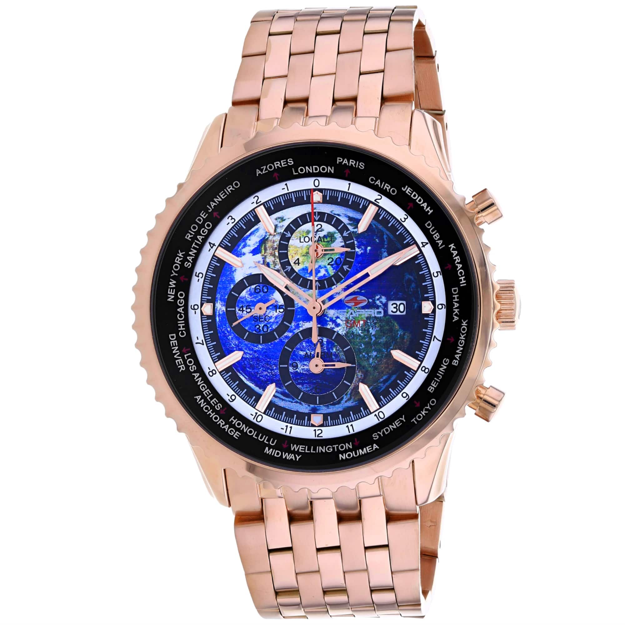 SeaPro - Men's Meridian World Timer GMT - Blue