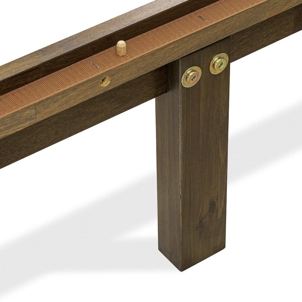 Alt View 4. East West Furniture - Queen Platform Bed Frame with 4 Legs and 2 Extra Center Legs - Walnut Finish - Walnut.