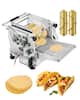 Front. VEVOR - Electric Tortilla Maker, Automatic Corn Tortilla Making Machine with Non-Stick Coating and Two Molds(4 in + 6 in) - Sliver.