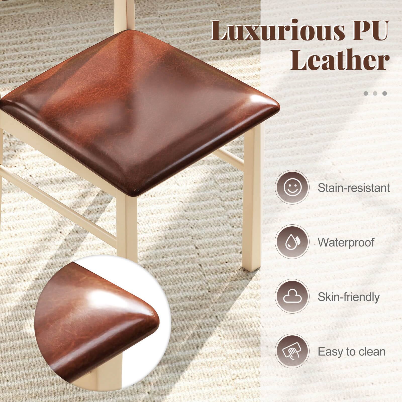 Luxurious PU Leather ... Stain-resistant Waterproof Skin-friendly Easy to clean