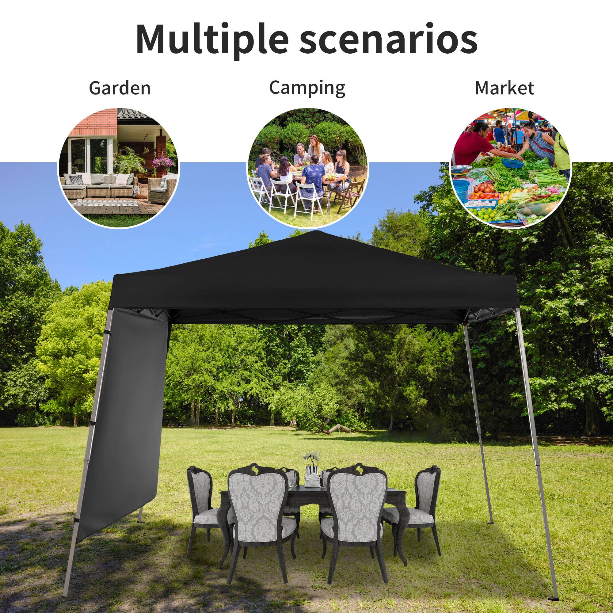 Multiple scenarios

Garden
Camping
Market