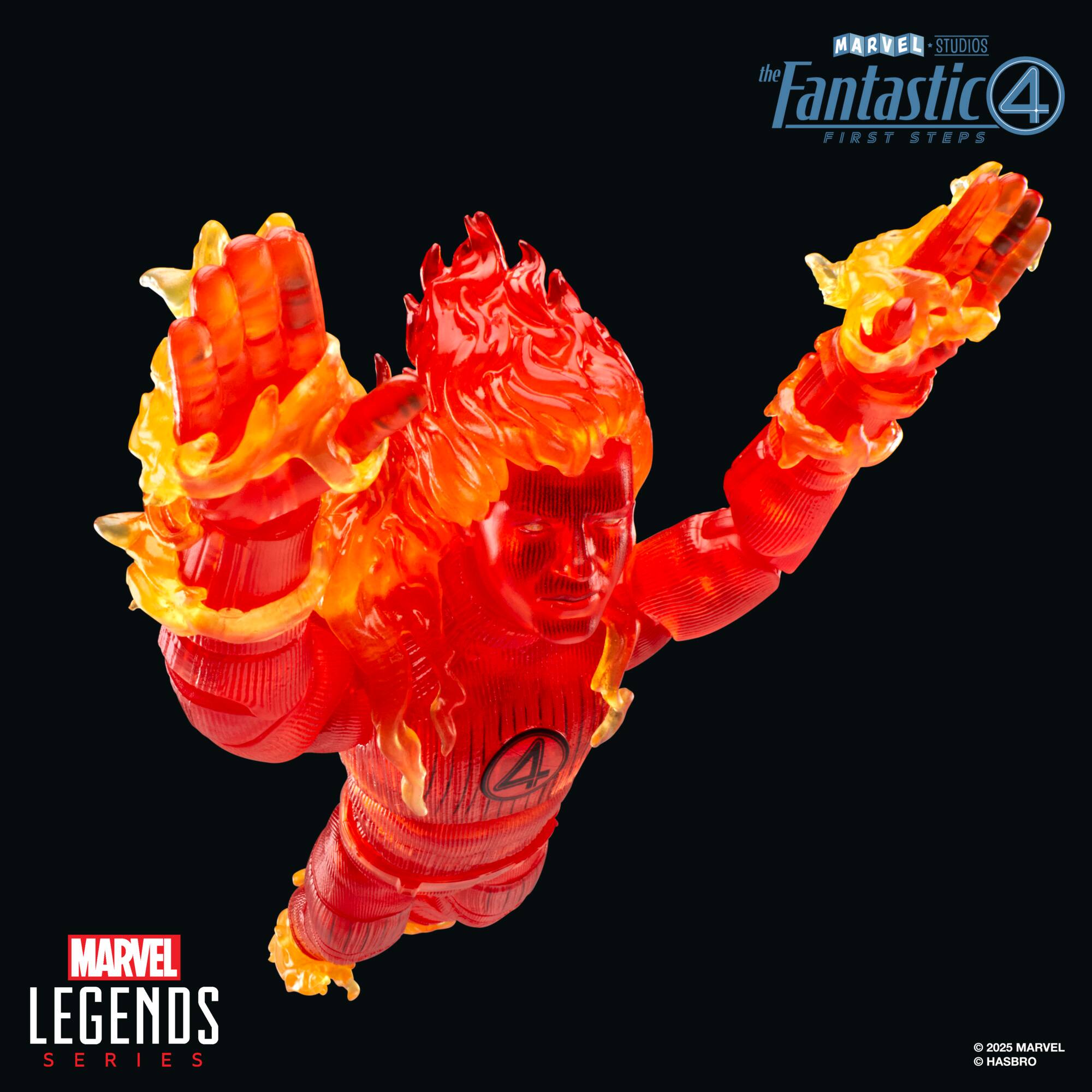 "Fantastic Four First Steps" is part of the "Marvel Legends Series" and was released by Hasbro in 2025.