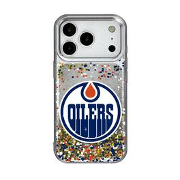 Keyscaper - NHL - Edmonton Oilers iPhone Confetti Glitter Case - 14 - Multicolor
