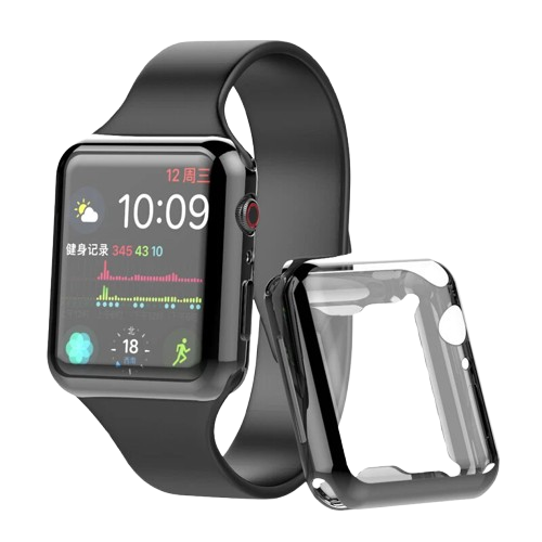 Home Collection - 38MM Screen Protector Cover TPU Case for Apple Watch Series 6/5/4/3/SE – - Black