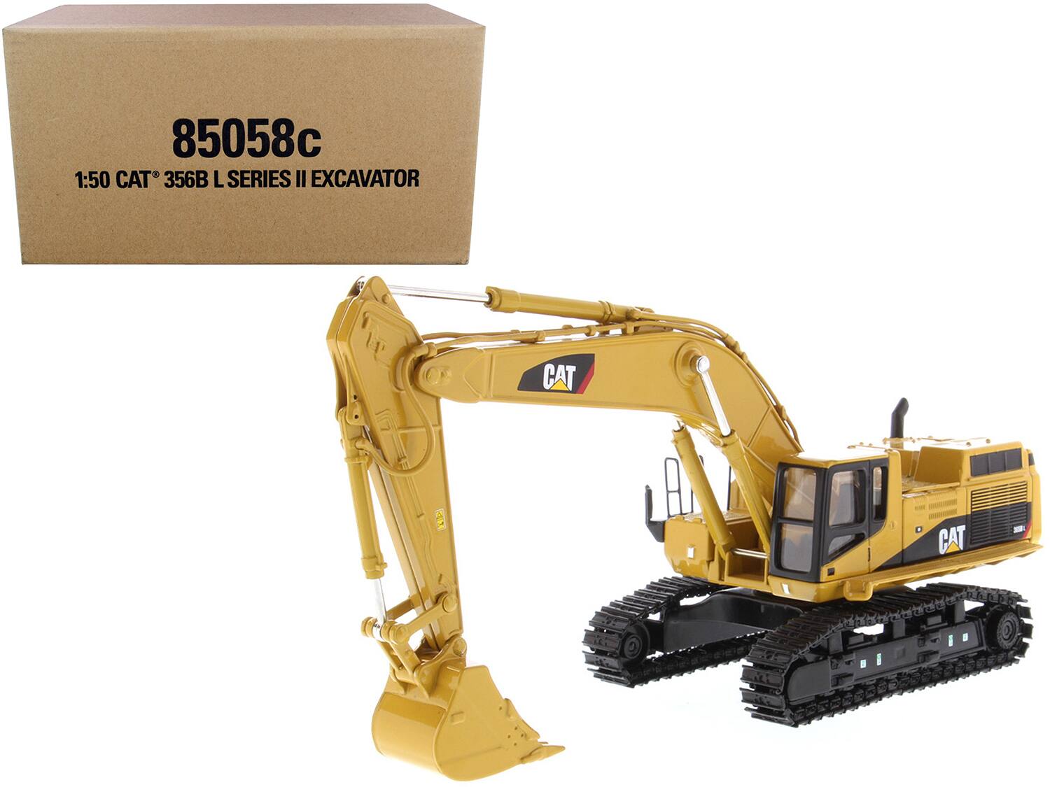 CAT Caterpillar 365B L Series II Hydraulic Excavator with Two Figurines "Core Classics Series" 1/50 by Diecast Masters