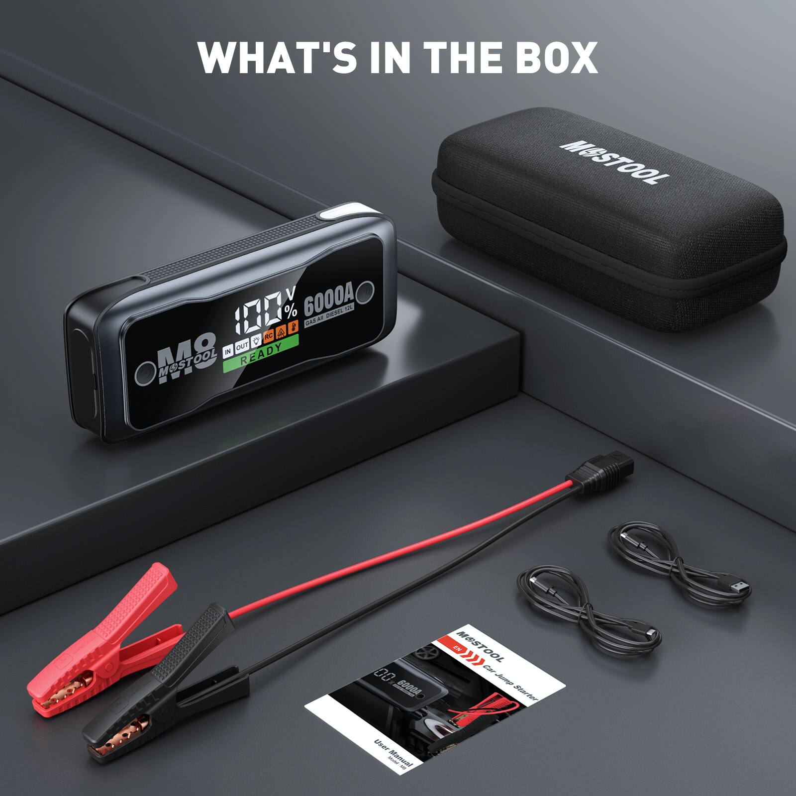 WHAT'S IN THE BOX

MESTOOL 100V 6000A

MESTOOL

IN OUT

READY

MESTOOL

MESTOOL

MESTOOL