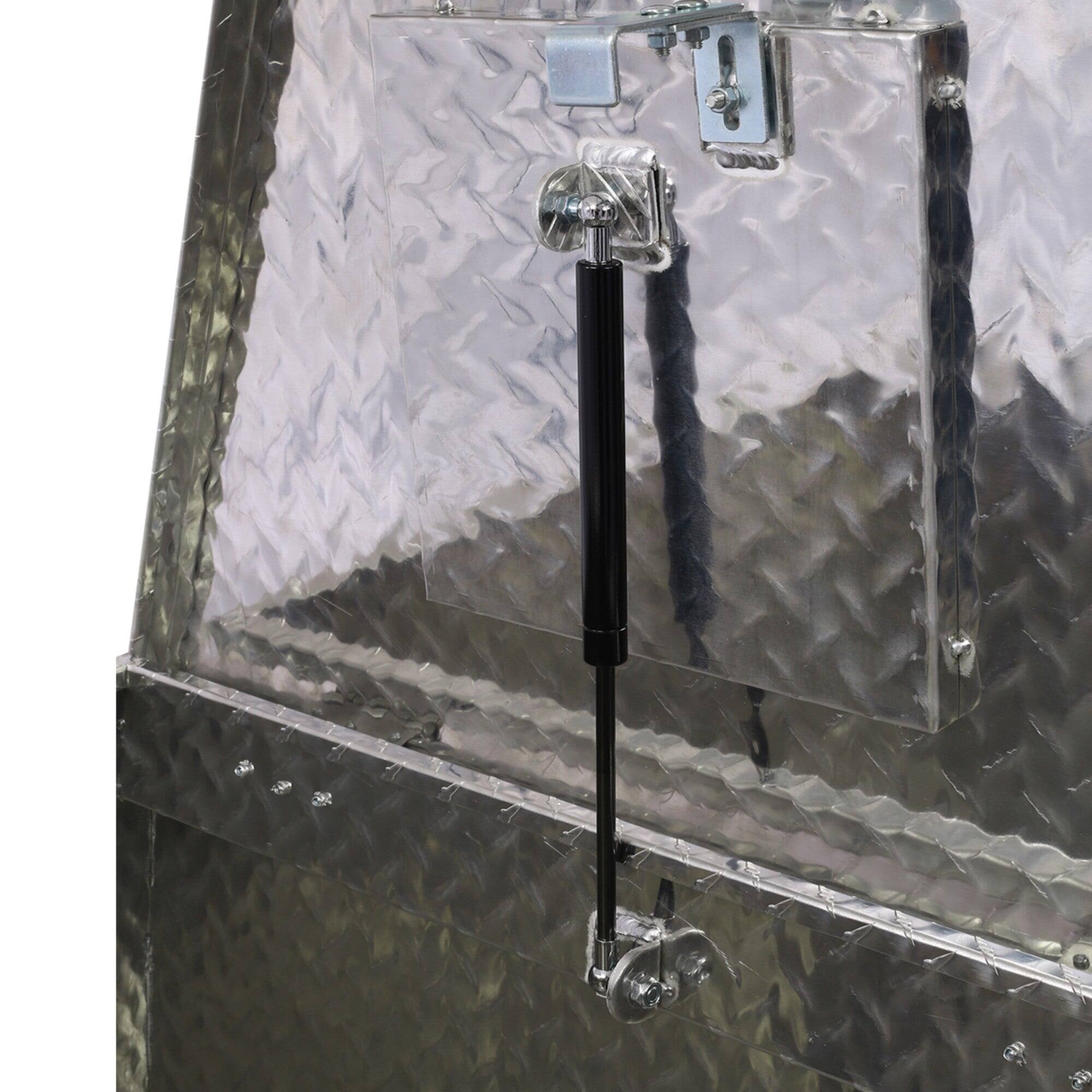 Alt View 3. Boyel Living - Silver 29x16.5x18.5-Inch Aluminum Heavy-Duty Truck Bed Underbody Tool Box.