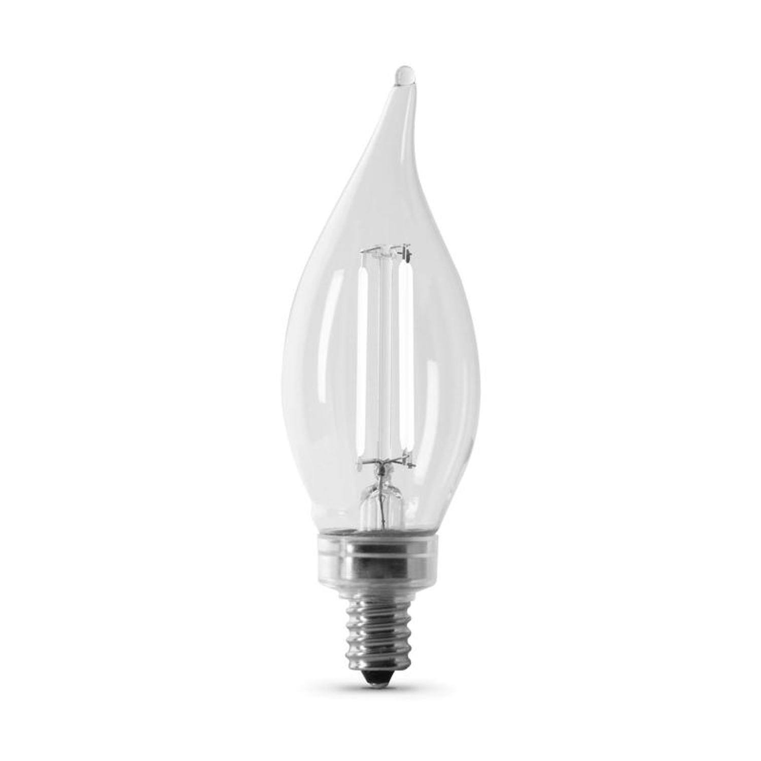 Angle. Amber Sporting Goods - Feit Electric LED BA10 E12 60W DL 2PK.