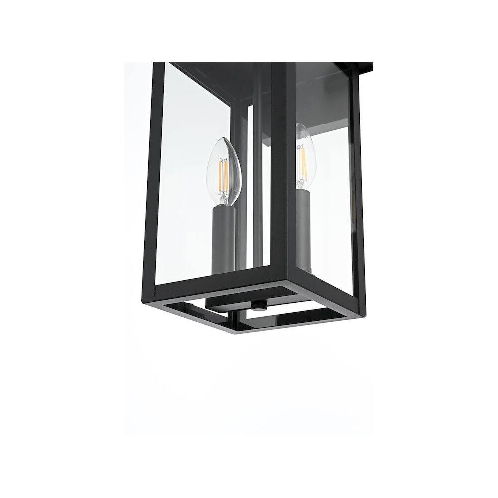 Alt View 1. Elegant Lighting - Venango 7 inch Outdoor Pendant in Black - Black.