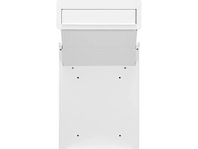 Front. Barska - Barska Through-The-Wall Drop Box, White (CB13954) - White.