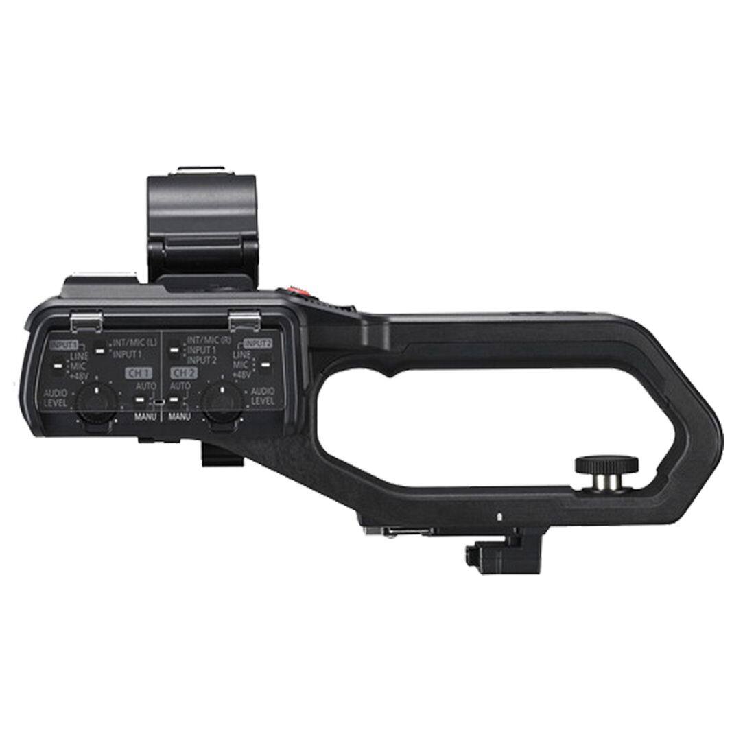 INPUT 1  
LINE  
MIC  
INT/MIC L  
INPUT 1  
LINE  
MIC  
INT/MIC R  
INPUT 2  
LINE  
MIC  
+48V  
CH1  
AUTO  
AUDIO LEVEL  
MANU  
+48V  
CH2  
AUTO  
AUDIO LEVEL  
MANU