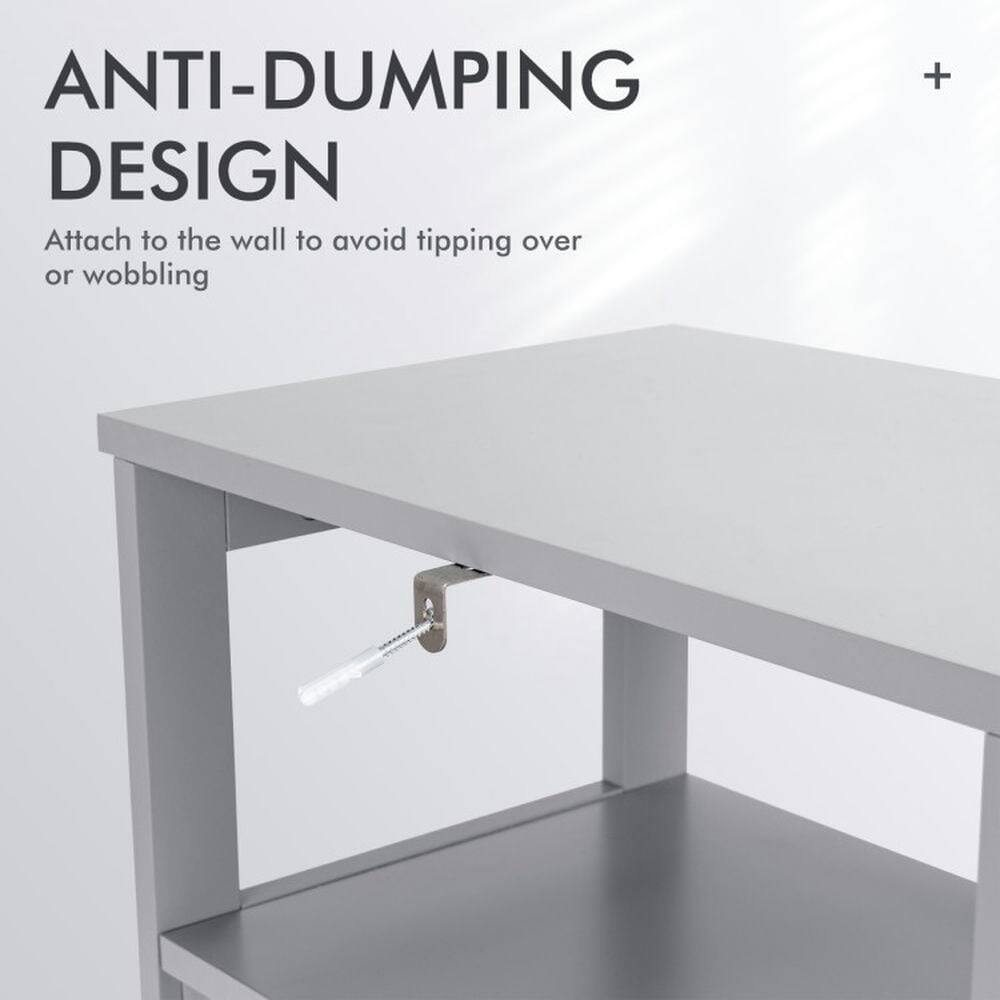 ANTI-DUMPING DESIGN  
Attach to the wall to avoid tipping over or wobbling