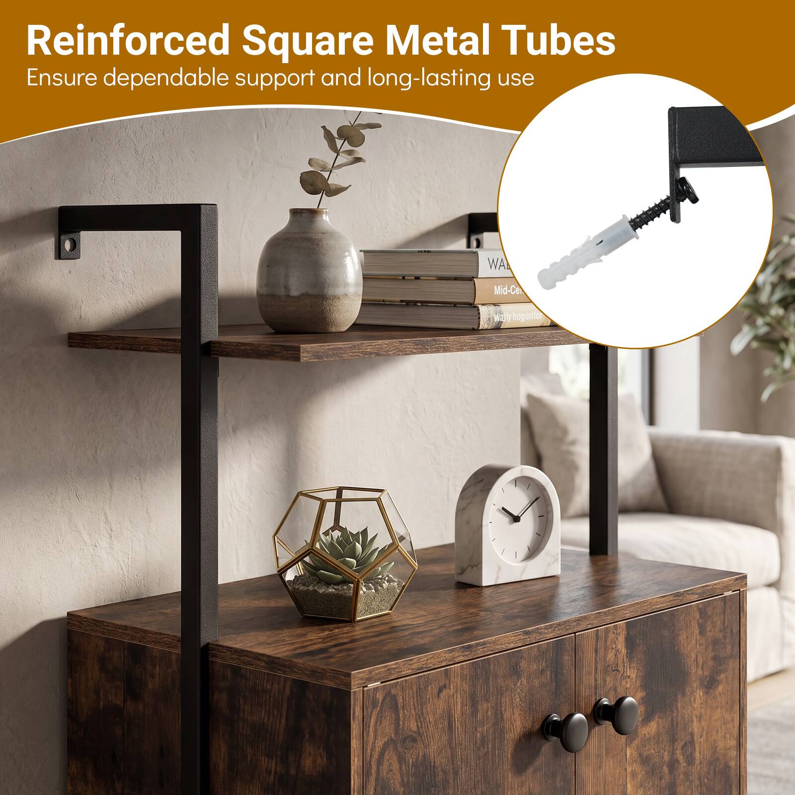 Reinforced Square Metal Tubes  
Ensure dependable support and long-lasting use