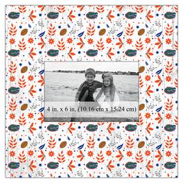 Fan Creations - Florida Gators 10'' x 10'' Floral Pattern Frame - Multicolor