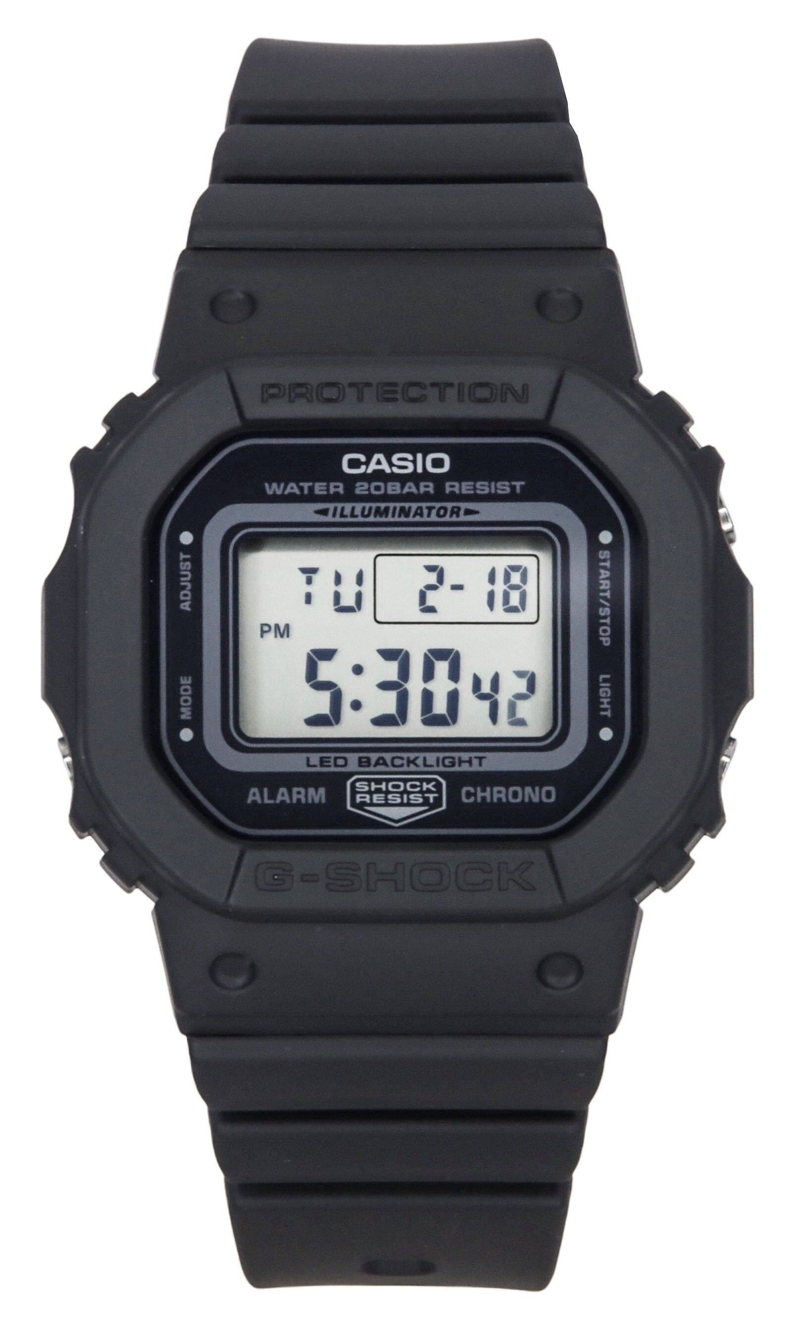 Casio - G-Shock Digital Resin Strap Dial Quartz GMD-S5600BA-1 200M Women's Watch - Black