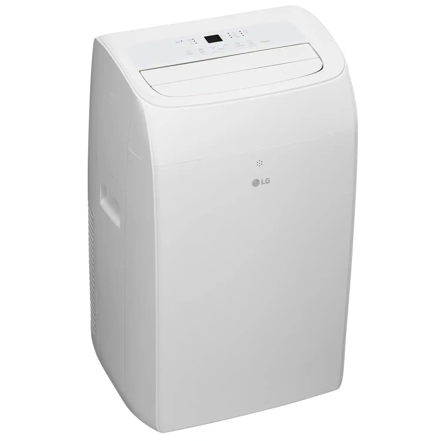 Angle. LG - 450 Sq. Ft. 10,200 BTU DOE (14,000 BTU ASHRAE) Smart Portable Air Conditioner - White.