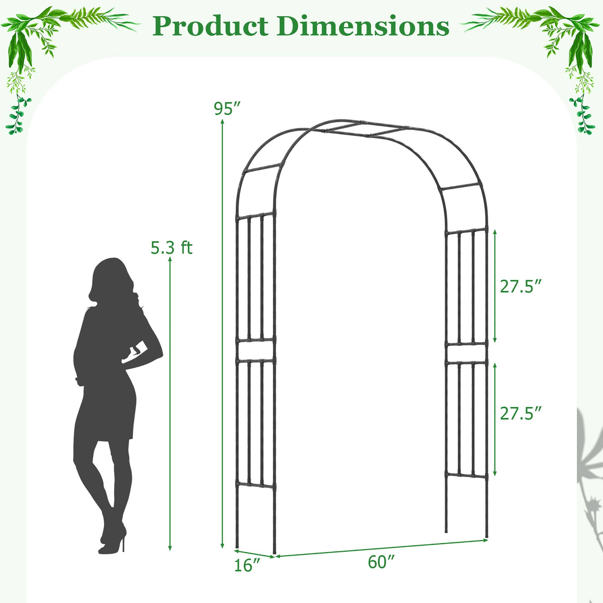 Product Dimensions: 95" x 5.3 ft x 27.5" x 27.5" x 16" x 60"
