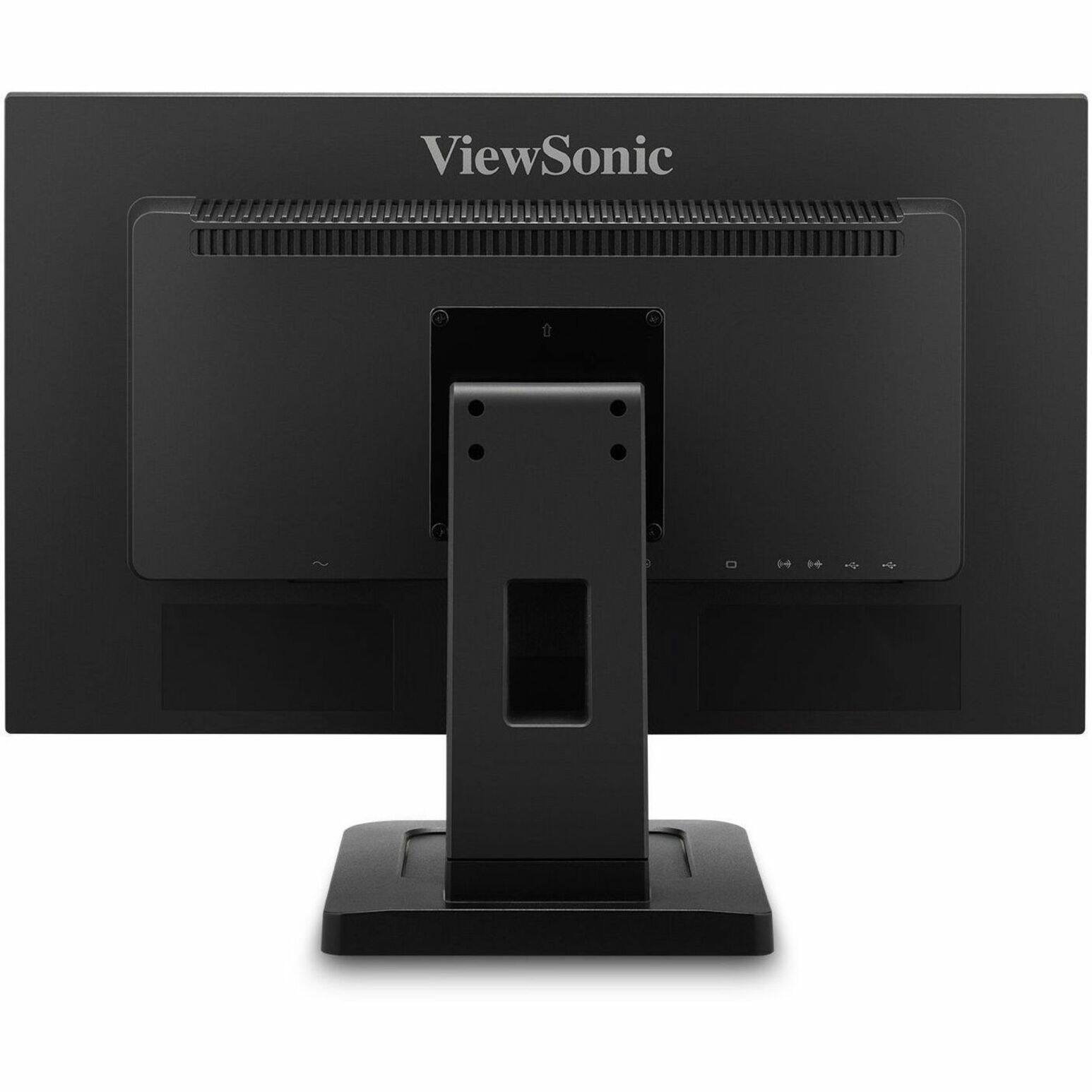 Alt View 11. ViewSonic - TD2211 22" LCD FHD Touch-Screen Monitor (VGA, HDMI, DVI, USB) - Black.