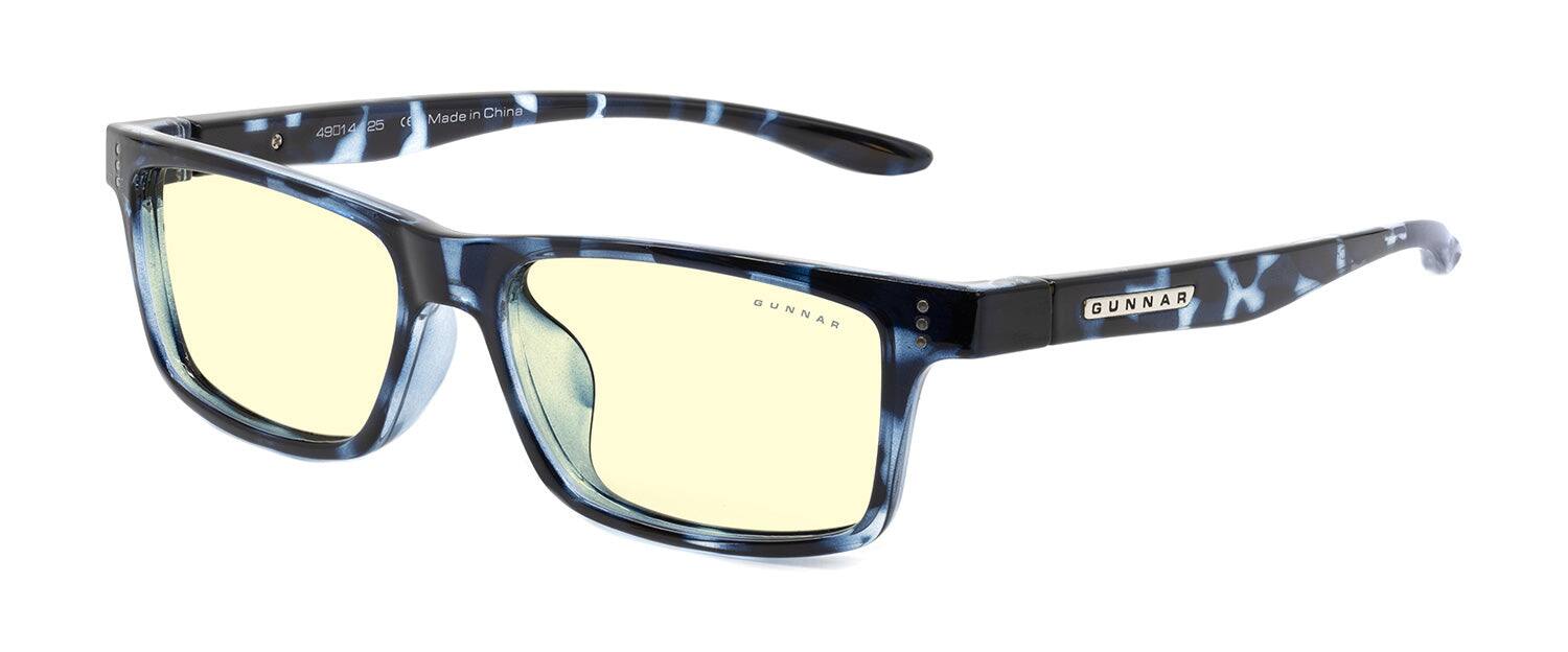 Alt View 4. GUNNAR - GUNNAR Gaming Glasses  -  Cruz Kids Large, Navy Tortoise, Clear Neutral Lens - Blue Light Blocking, Relieve Dry Eye - Navy Tortoise.