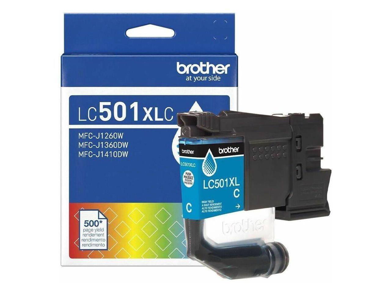 Brother - LC501XLBK High Yield Black Ink Cartridge for 1260, 1360, 1410 Printers