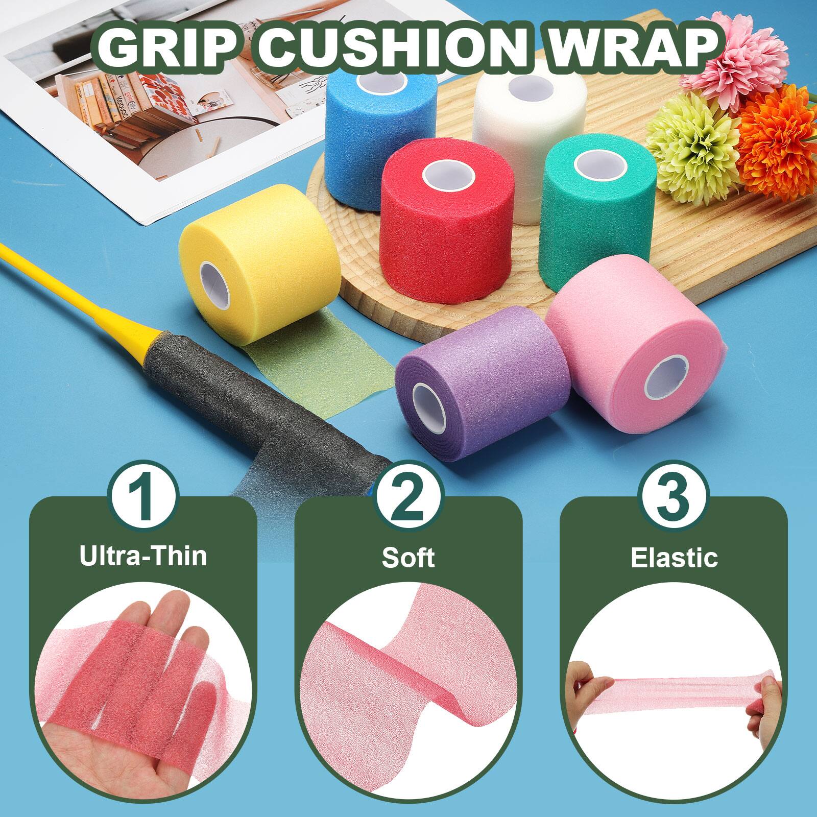 GRIP CUSHION WRAP

1. Ultra-Thin
2. Soft
3. Elastic