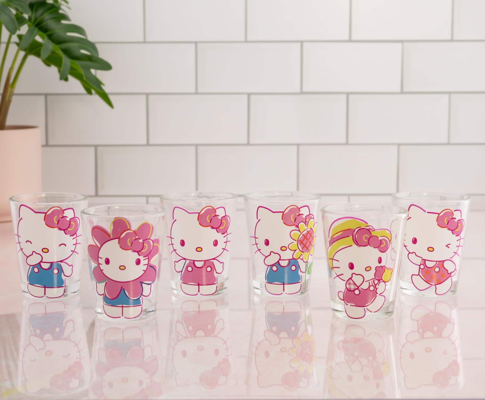 Silver Buffalo Sanrio Hello Kitty Springtime 2 Ounce Mini Shot