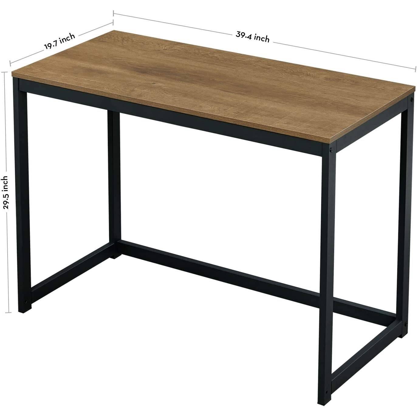 The dimensions of the table are:

- Width: 39.4 inches
- Depth: 19.7 inches
- Height: 29.5 inches