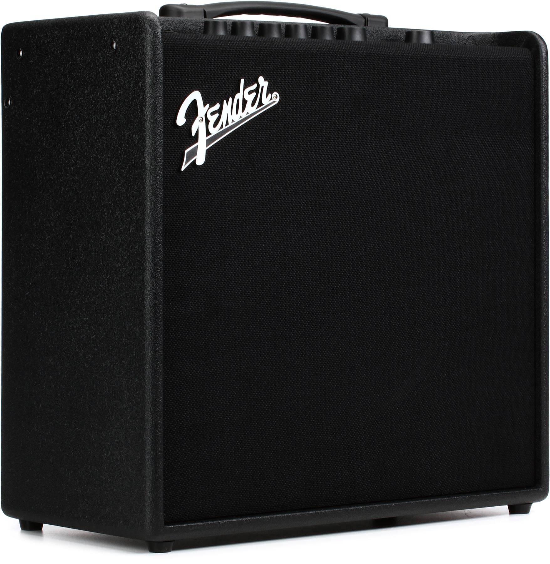 Front. Fender - Fender Mustang LT50 Guitar Amp, 50 Watts, with 2-Year Warranty 30 Preset Effects with USB Audio Interface for Recording,.