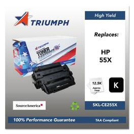 Triumph - 751000NSH1098 Remanufactured CE255X (55X) 12,500 Page-Yield High-Yield Toner - Black