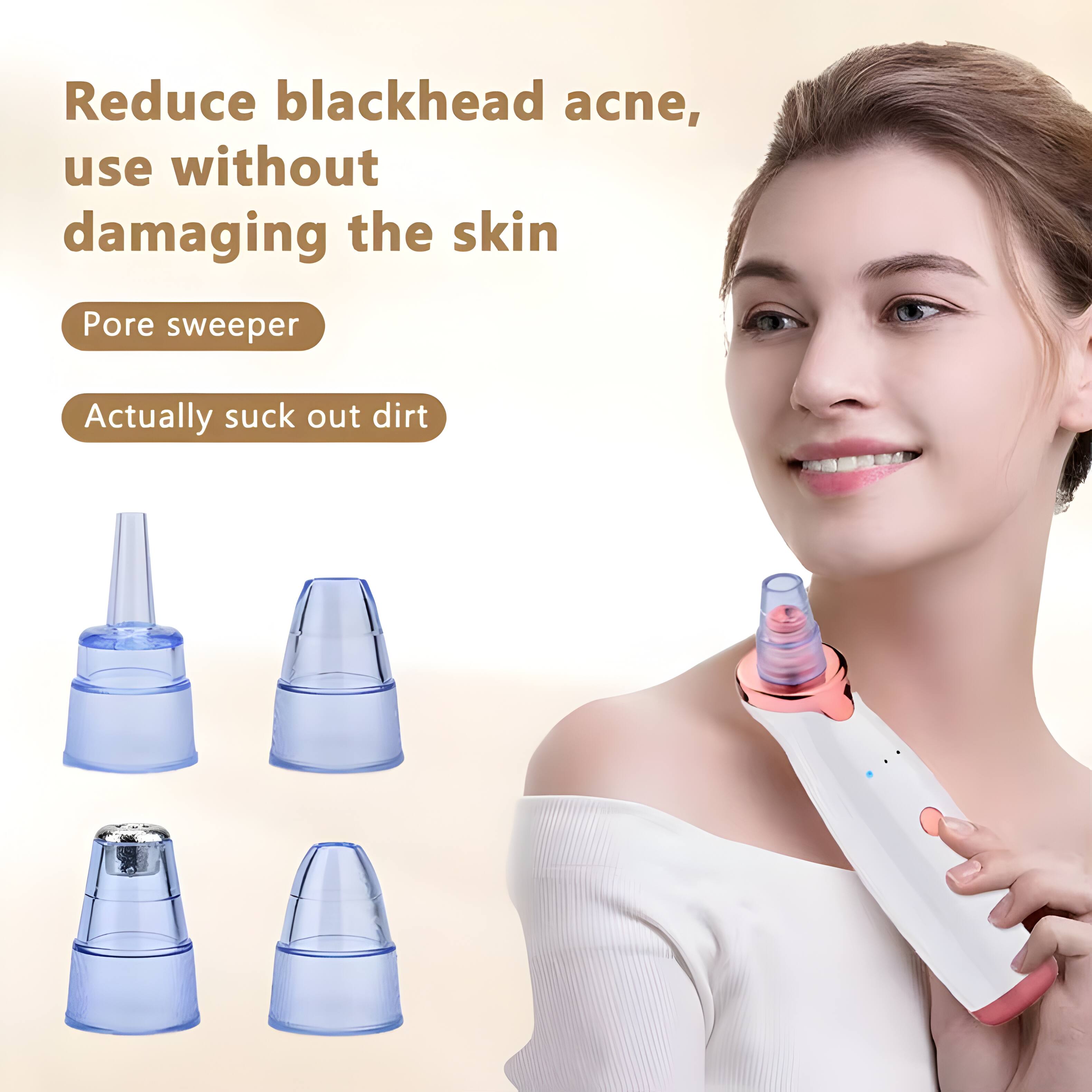 Reduce blackhead acne, use without damaging the skin

Pore sweeper

Actually suck out dirt