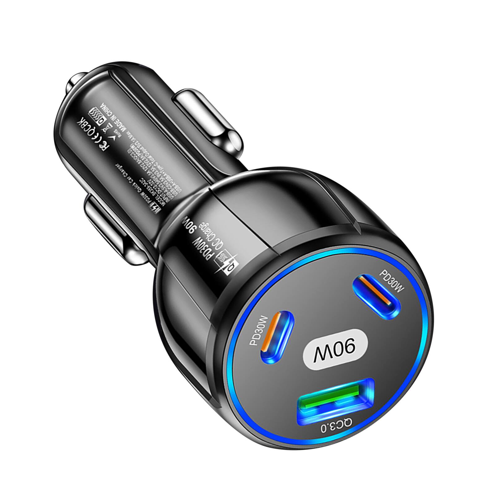 D CHINA MADE IN FECEQCBK >E 12V28AOCA0) F Charger nus Car Quick @PUTDCI3-122 8467293 PO30W POSOW NCCEL 90W PD30W QCCharge QC Q PD30W PD30W 06 QC3.0